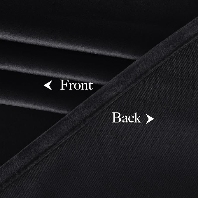 NICETOWN Black Out Velvet Curtains 98 inch Long - Image 8