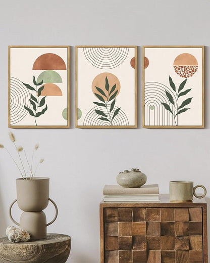 PHOPAGO Boho Wall Art Sage Plant Botanical Bohemain Framed Wall Printing - Image 8