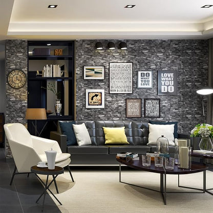 20PCS 3D Wall Panels Peel and Stick 3D Brick Wallpaper Peel and Stick Faux - Image 2