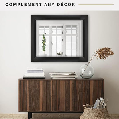 MCS Simplicity 22x28 Large Wall Mirror, Vertical & Horizontal Wall Hanging - Image 5