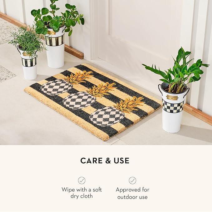 MACKENZIE-CHILDS Galvanized Flower Buckets, Decorative Metal Buckets, Spectator, Set of 3