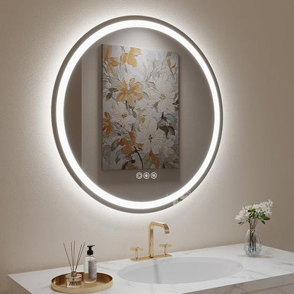 LOVESPEJO 32" Round LED Bathroom Mirror by LOVESPEJO