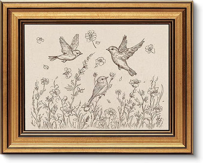 VIYYIEA Vintage Gold Framed Wall Art by VIYYIEAART