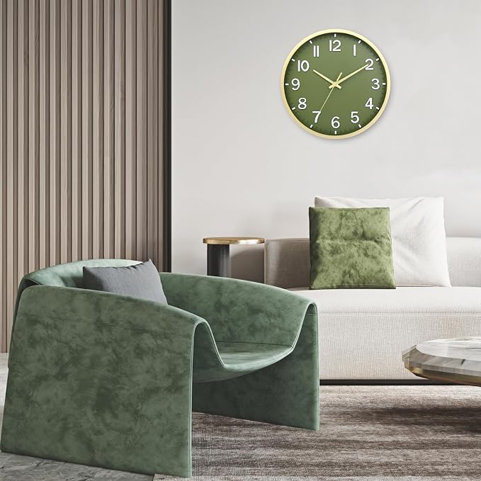 Wall Clocks Battery Operated 8 inch Modern Wall Clock, Silent Non Ticking Wall - Image 5