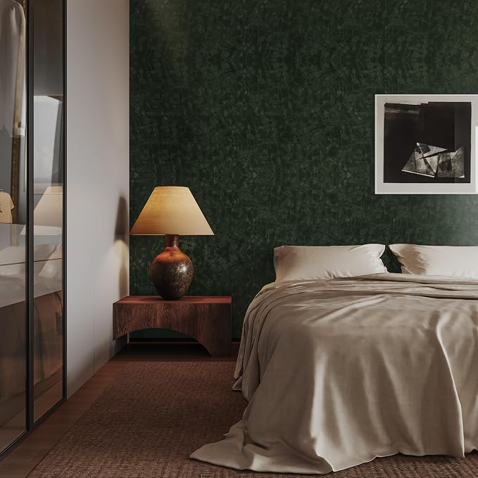 Dark Green Peel and Stick Wallpaper - Image 7
