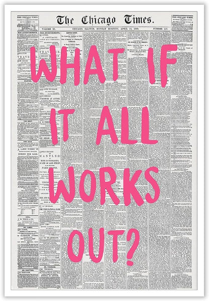 Liyark Retro Trendy Newspaper Canvas Wall Art by Liyark