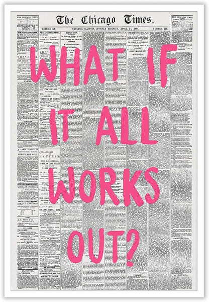 Liyark Retro Trendy Newspaper Canvas Wall Art by Liyark