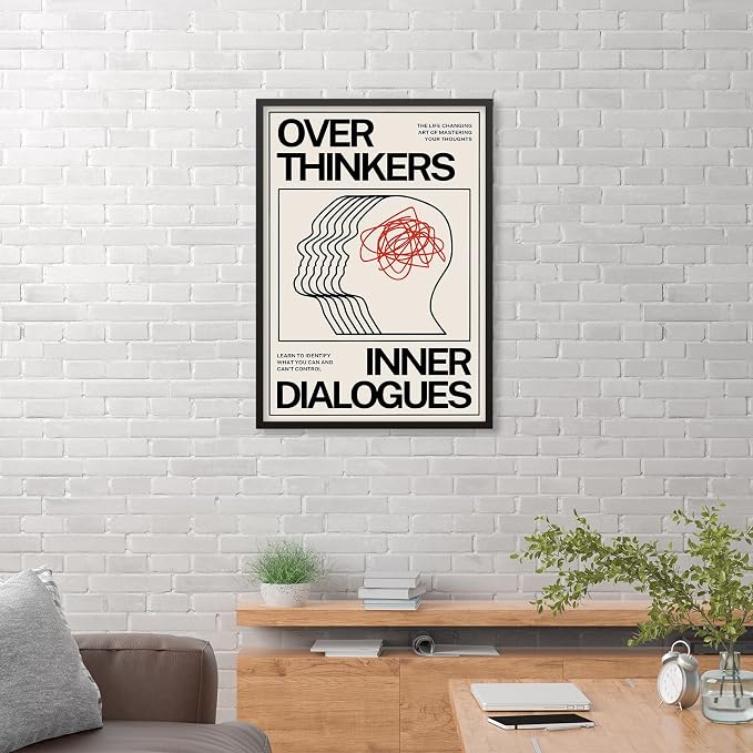 Maximalist Vintage Mental Health Posters Retro Unique Eclectic Wall Art 08x10 - Image 5