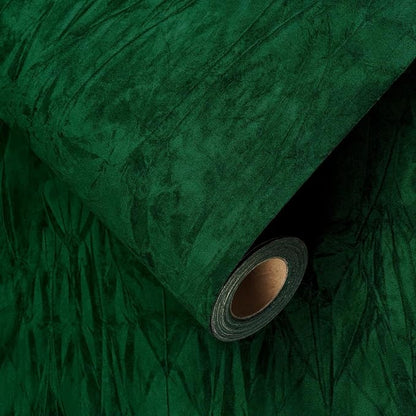 YENHOME Velvet Wallpaper Green Wallpaper - Image 5