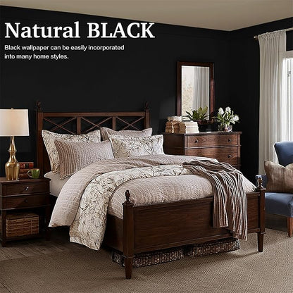 Dimoon 17.7''x118'' Peel and Stick Wallpaper Black Contact Paper - Image 7