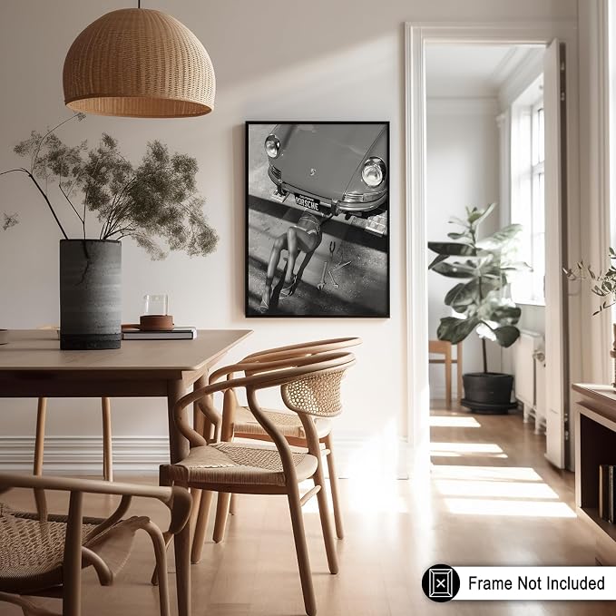 Poster Master Woman Under Classic Car Poster - Image 5