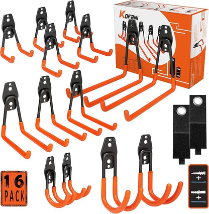 KOFANI Heavy Duty Steel Hooks, 16 Pack by KOFANI-USDirect