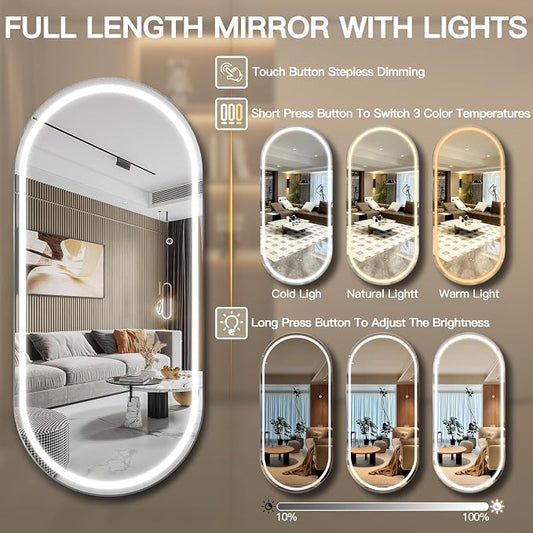 FENNIO 71" x 32" Large Wall Mounted Mirror - Image 2