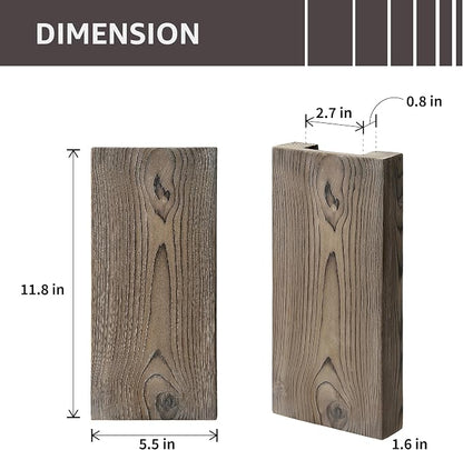 Wood Wall Planter Set of 2, Wood Wall Pocket - Image 5