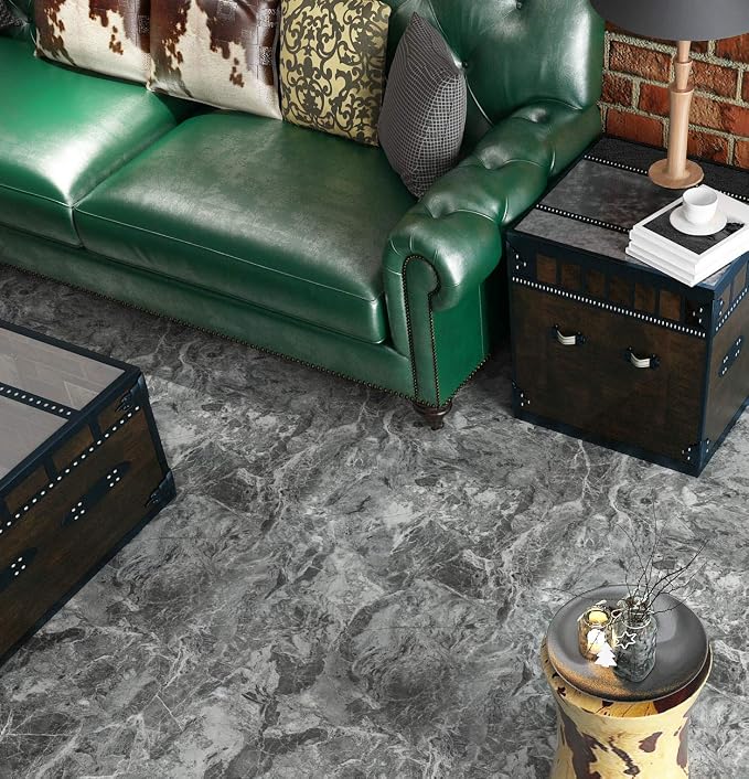 Livelynine 15.8X197 Gray Marble Contact Paper Peel and Stick Countertops - Image 7