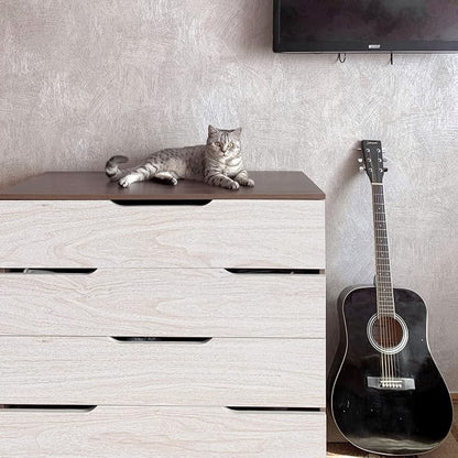 White Wood Contact Paper for Cabinets and Drawers Wood Grain Peel and Stick - Image 3