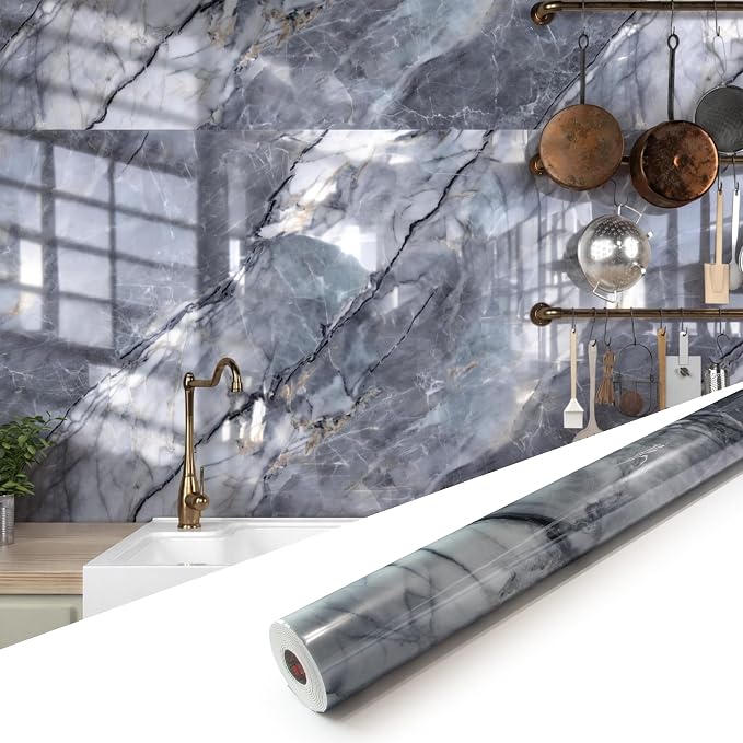 Marble Peel and Stick Waterproof Wall Paneling, Covers 38.75 Sq. Ft. by premiumqualitypeelandsticktile