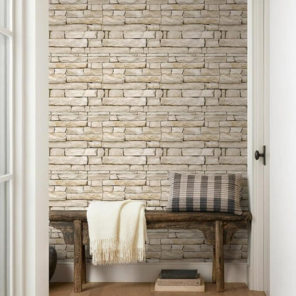 COMSTICKC 3D Peel and Stick Faux Stone Wall Sticker, Ultra-Light Thin PVC Rock - Image 8