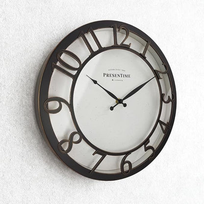Presentime & Co 13" Farmhouse Series Wall Clock, Vintage Style, Retro Clock - Image 3