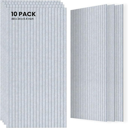 10 Pack Sound Proof Panels for Walls, 47.2 x 23.6 x 0.35 Inch Sound Deadening by TO-TH