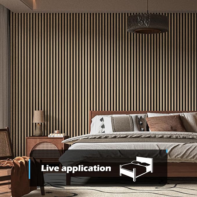 Art3d 2-Pack 108" x 12" Acoustic Wood Panels - Image 2