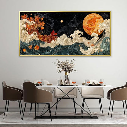 Large Wall Art For Living Room Gold Framed Wall Art Prints Boho Abstract - Image 4