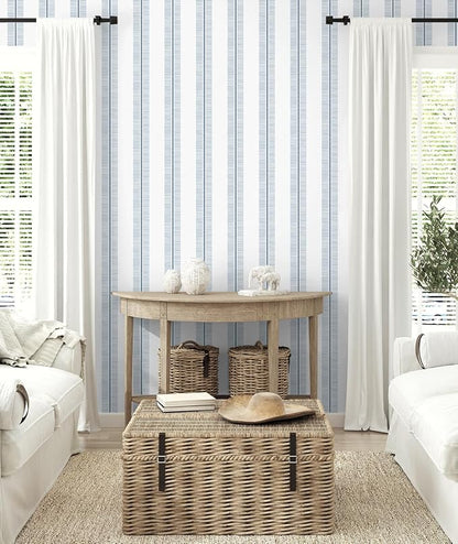 NextWall Beach Towel Stripe Peel and Stick Wallpaper - Image 4