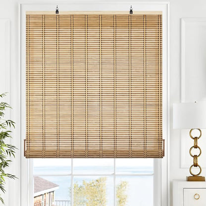 LazBlinds Cordless Bamboo Blinds, Roll Up Shades by LazBlinds