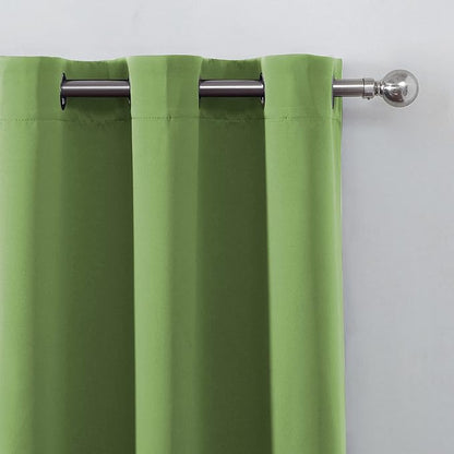 LEMOMO Light Green Blackout Curtains - Image 7