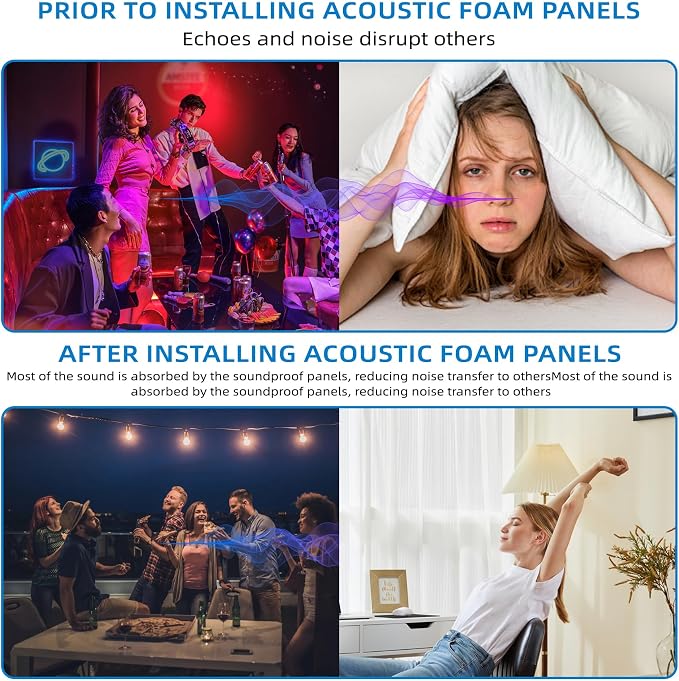 1 Pcs Sound Proof Foam Panels |48"×24"×2" Quick-Recovery Soundproof Wall Panels - Image 4
