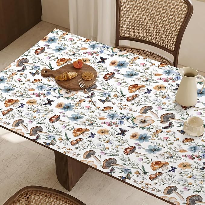 Froluya Mushroom Wallpaper Peel and Stick Vintage Floral Contact Paper 16.9" x - Image 8