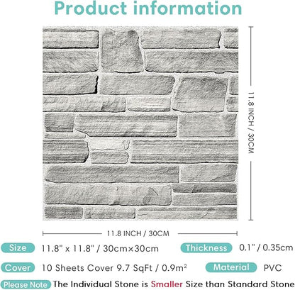 Commomy Peel and Stick Stone Wall Panels - Image 6