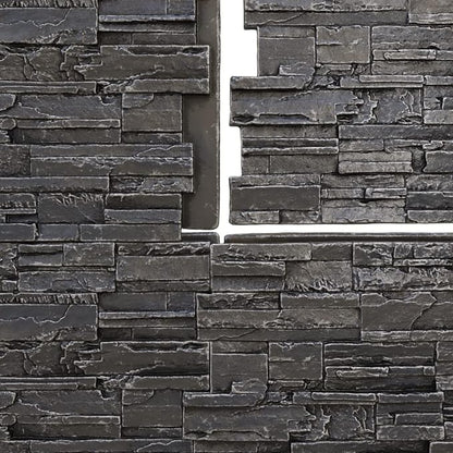 EverStone Cascade Faux Stone Panel, 48 5/8"W x 24 3/4"H x 1 1/4"D, Dark River - Image 9