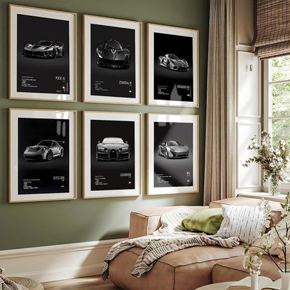 CSLGQGV Car Poster Vintage Racing Car Wall Art Supercar Canvas Prints Painting - Image 6