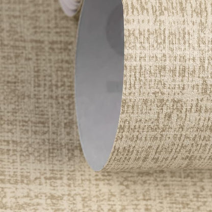 TANONE Khaki Contact Paper Peel and Stick Wallpaper, Grasscloth Beige Wallpaper - Image 2