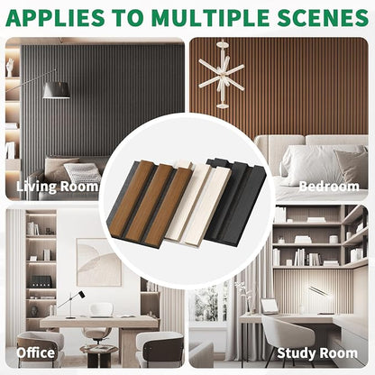 3 Pack Sample Set 3D Acoustic Slat Panels, 4.72" x 5.9" Sound Absorbing Wood - Image 3