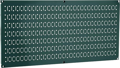 Wall Control Pegboard 16in x 32in Horizontal Green Metal Pegboard Tool Board by Wall+Control