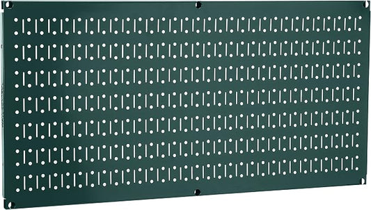 Wall Control Pegboard 16in x 32in Horizontal Green Metal Pegboard Tool Board by Wall+Control