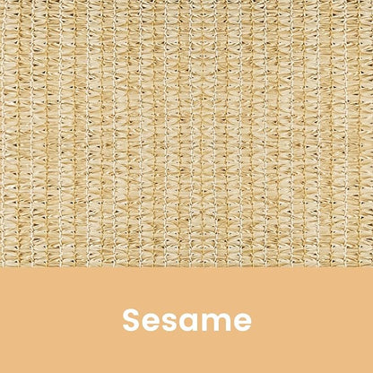 Custom Size Sesame Patio Shades Roll up Outdoor Roller Shade Crank Wand Blind - Image 6