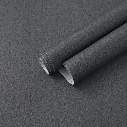 Heroad Grey Peel and Stick Wallpaper Modern Contact Paper Dark Grey and Black by HeroadBrand