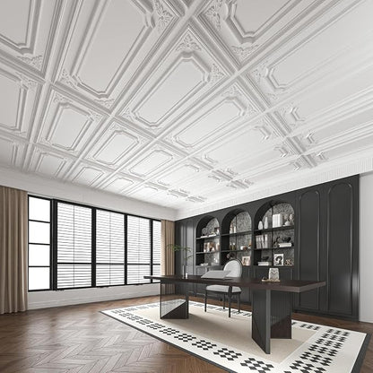 Art3dwallpanels 12 Pack Drop Ceiling Tiles, 2x4 Ft PVC Decorative 3D Wall Panel - Image 9