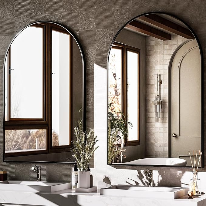 HARRITPURE 20"x30" Arched Bathroom Mirror - Image 5