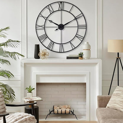 CLXEAST 30 Inch Large Wall Clock Modern, Oversized Roman Numeral Decorative - Image 7
