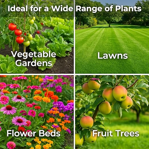 Gypsum for Soil - Calcium for Plants - Gypsum Fertilizer for Gardening, Lawn & Vegetables - Calcium for Garden (4 qts. - 8 lbs.)