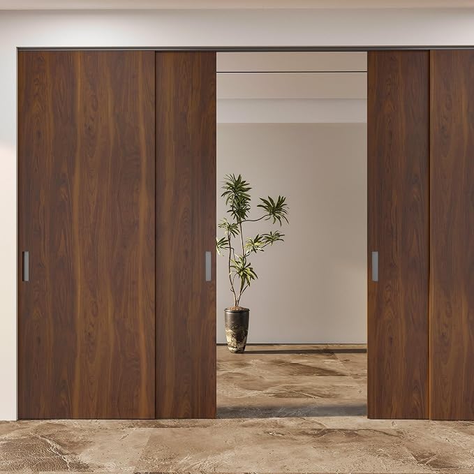BOMENG Walnut Wood Contact Paper 16x197 inch Dark Brown Wood Wallpaper Peel and - Image 3