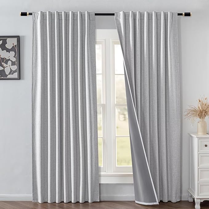 IGEMAEVE 100% Blackout Curtains 90 Inches Long by IGEMAEVE