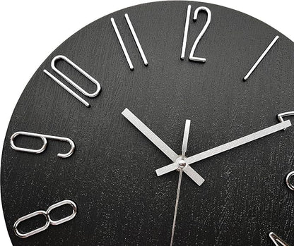 AIRUIFU Wall Clock 12 Inch Silent Non-Ticking Modern Clocks Battery Operated - Image 3