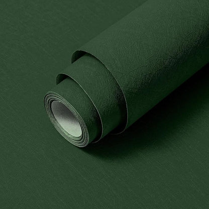 Abyssaly Dark Green Peel and Stick Wallpaper Removable Silk Texture Contact by Abyssaly