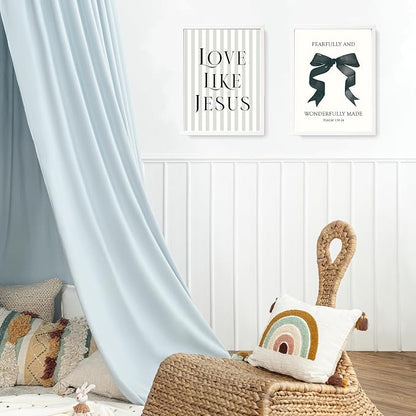 LARTSFRO Coquette Black Bow Jesus Wall Art Decor Posters, Inspirational Bible - Image 5