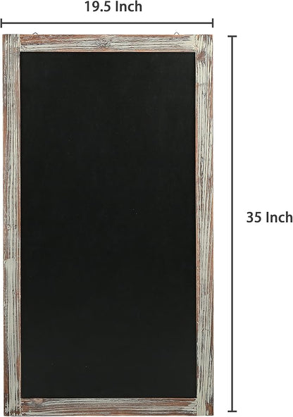 MyGift 35-Inch Wall-Mounted Chalkboard Sign, Vertical/Horizontal Hanging - Image 5